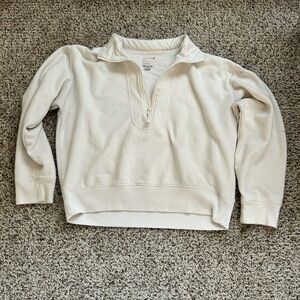 A New Day Off-White Zip Pullover